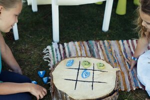 DIY Selbstgemachtes Brettspiel (Tic Tac Toe)